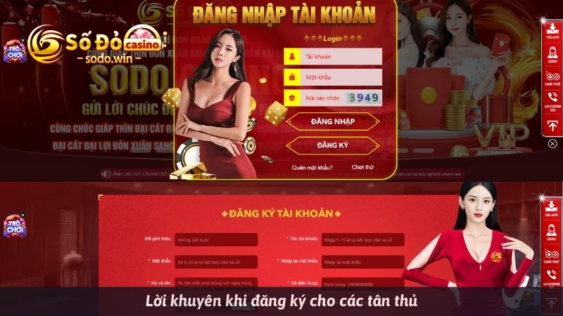 Lời khuyên khi đăng ký cho các tân thủ