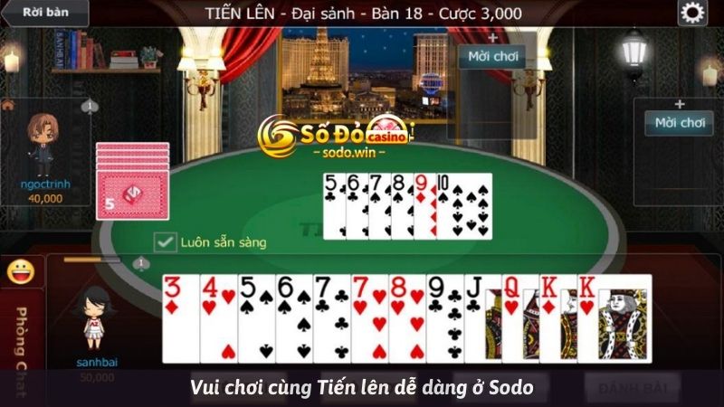 Game đánh bài tiến lên online nhận thưởng